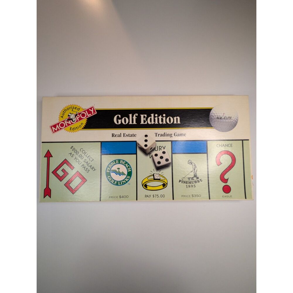 Monopoly Golf Edition 1996 USAopoly Board Game Vintage Golf Collectible